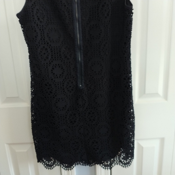 DKNY Black Lace Sheath Dress Back Zipper Detail M - Picture 7 of 12